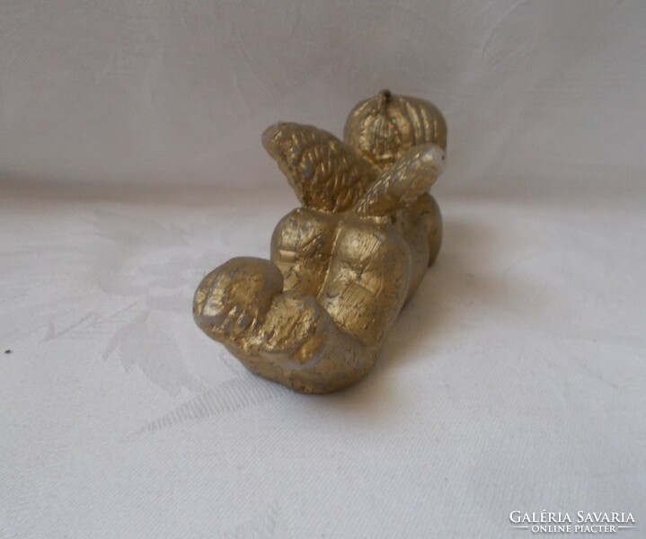 Angel, putto gilded candle, Christmas decoration