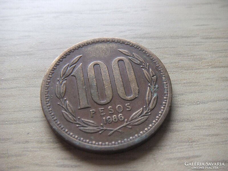 100 Peso 1986  Chile