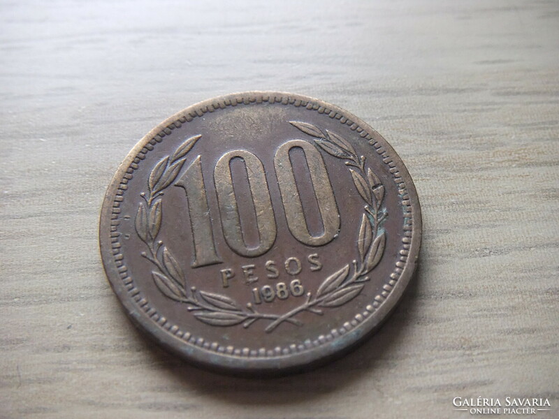 100 Pesos 1986 Chile