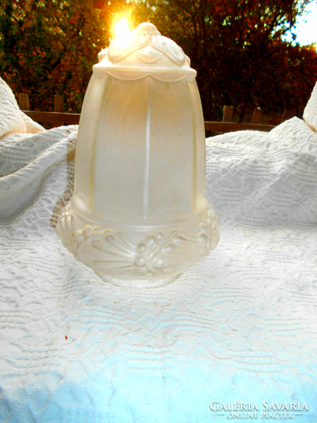 Szecessziós antik üveg lámpa búra