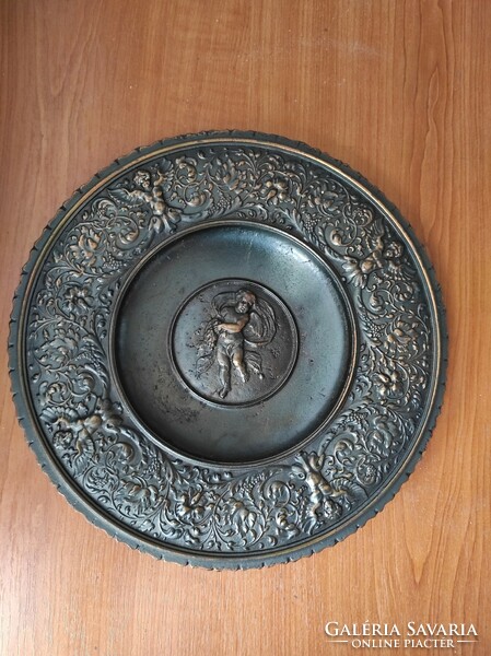 Bronz tányér ( D=27cm)