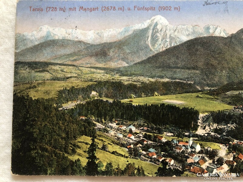 Antique, old travis mit mangart u. Fünfspitz postcard - stengel & co. -8.