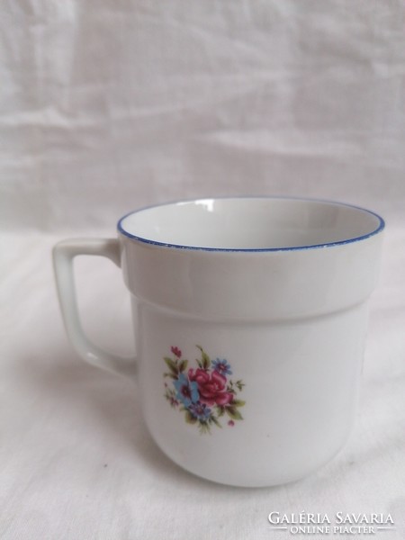 Rare lowland porcelain mug with flowers