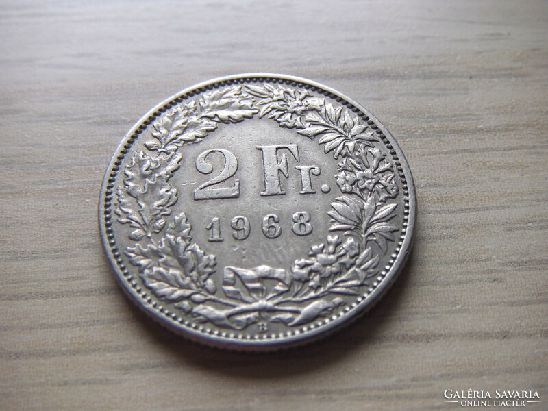 2 Francs 1968 Switzerland