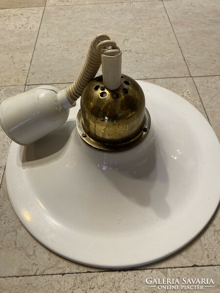 Réz kúpos tányér fali lámpa, skandináv stílus