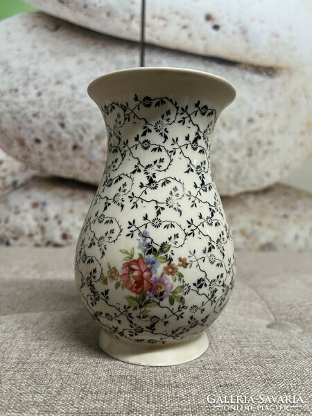 Rw Bavarian painted porcelain vase a66