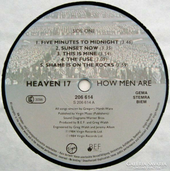 Heaven 17 - how men are (lp, album)