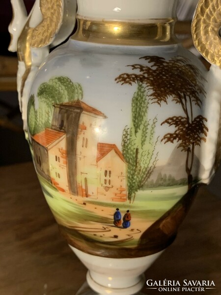 Empire vase with scene