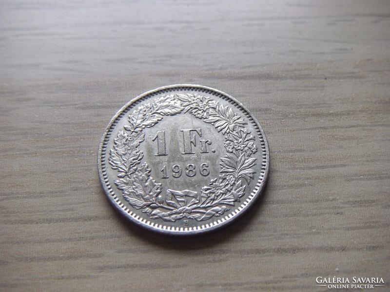 1 Franc 1986 Switzerland
