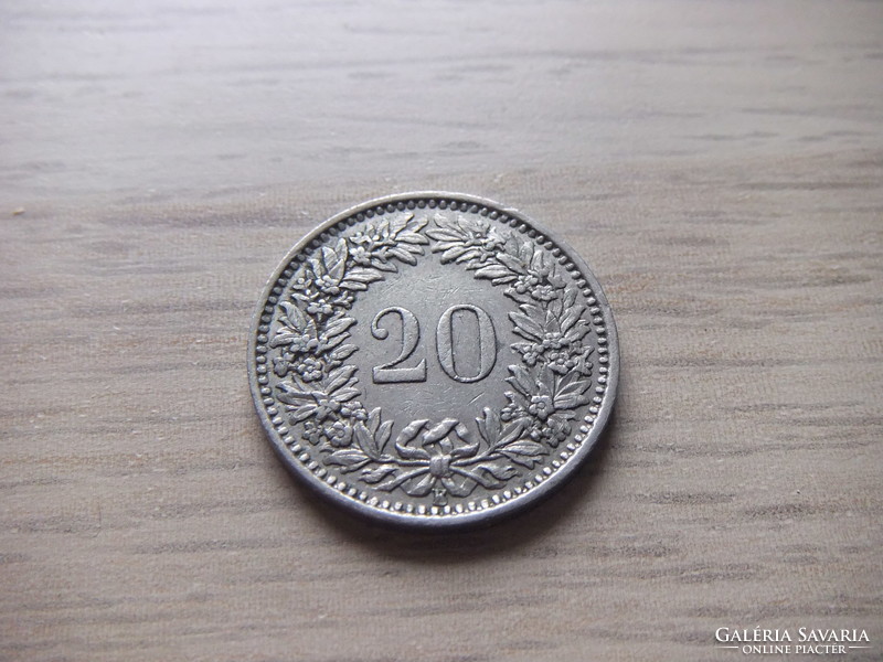 20 Rappen 1955 Svájc