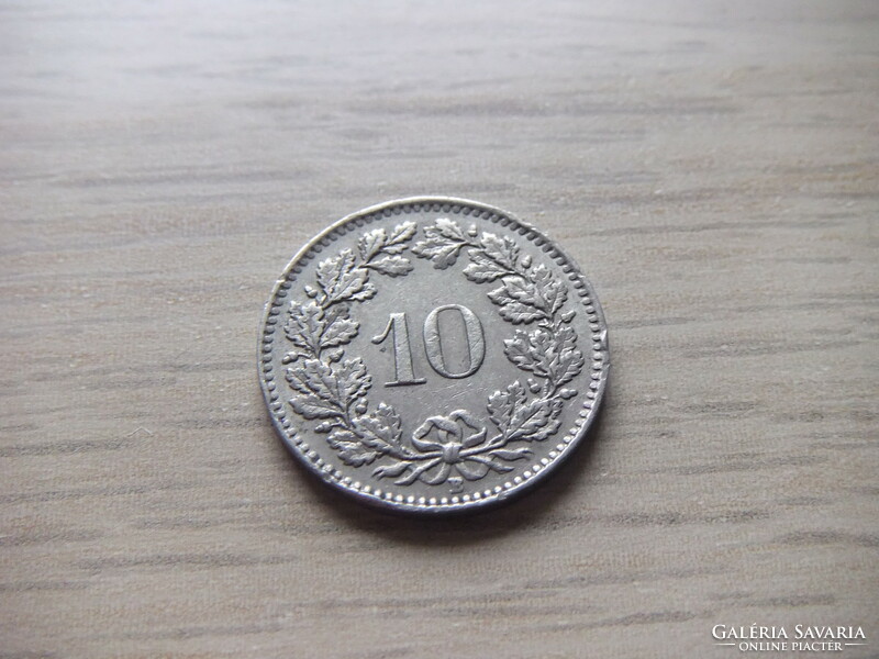 10 Rappen 1961 Svájc