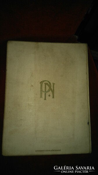 1906 Gottermayert binding for the subscribers of the album of Hungarian painting - Pest diary!!!