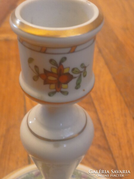 A beautiful candle holder with an Indian basket pattern from Herend