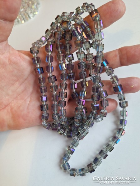 Aurora borealis necklace+bracelet