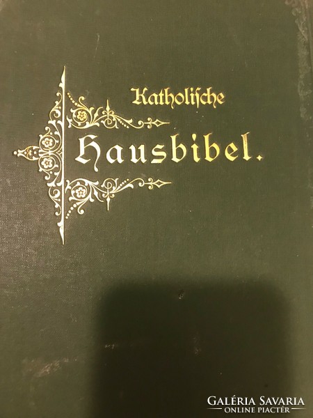 Jakob Ecker - Catholic Bible, with Gothic letters. From 1905, in very nice, completely new condition. 26X17 cm.