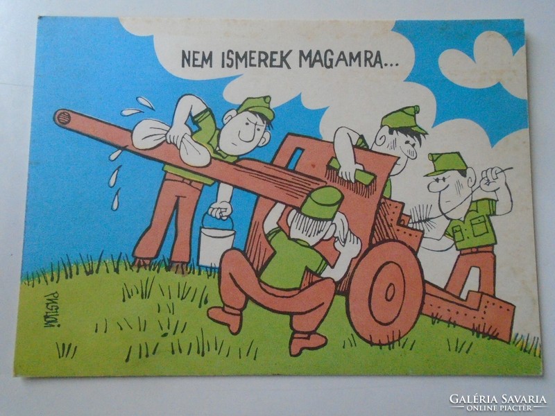 D200041 humorous military postcards 1984 - 8 pcs