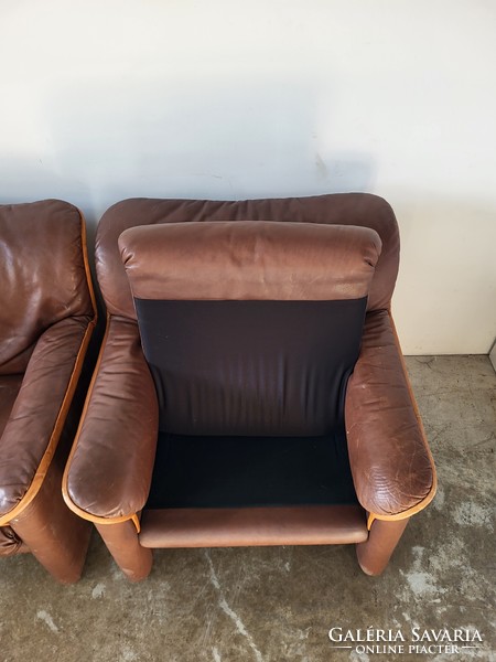 Wittmann bőr kanapé + 2 fotel ülőgarnitúra