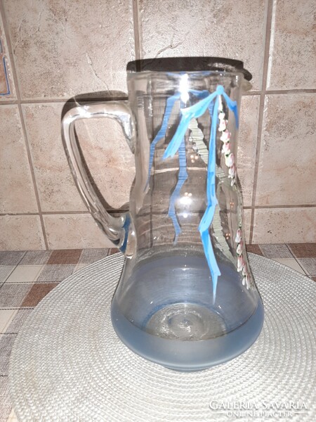 Old style glass jug