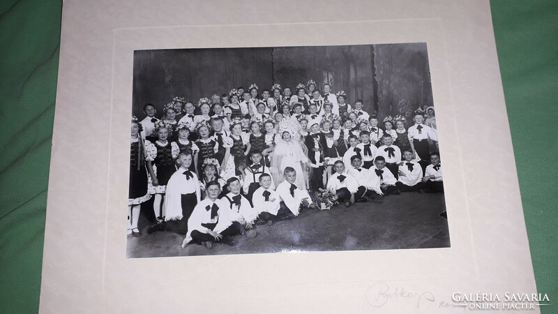 1937.február Ruttkai photo SZEGED  A3 alapú DOKUMENTÁLT FOTÓ NÉPTÁNCOSOK a képek szerint