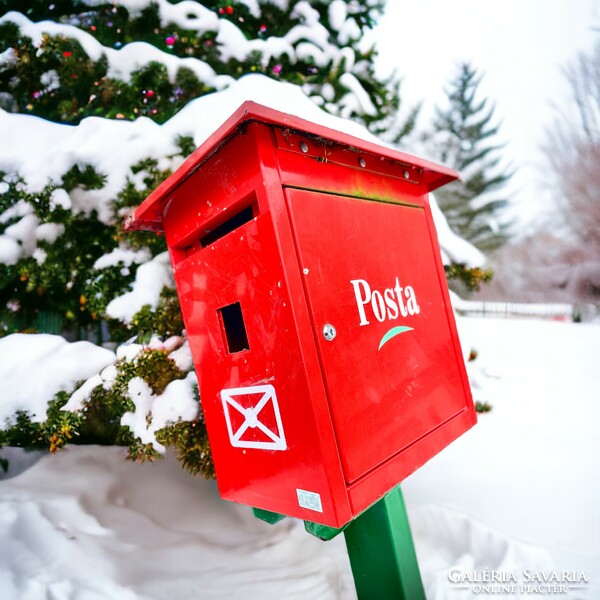 Retro, loft design vas postai levélszekrény, postaláda