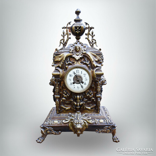 Toaster French fireplace clock