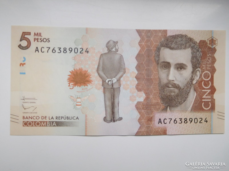 Colombia 5000 pesos 2016 unc