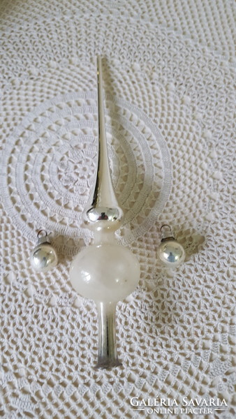 Small Christmas tree top decoration with miniature balls