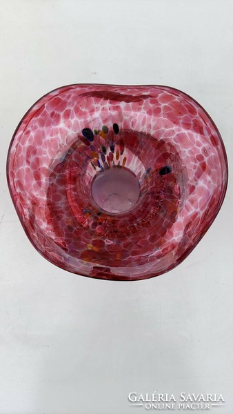 Szakított üveg muránói (?) váza