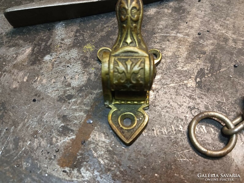 Rare! Antique copper roller blinds clamp tensioner planer vise hardware loft industrial