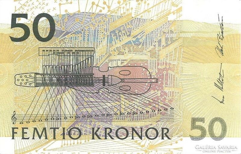 50 kronor korona 1996-2002 Svédország 1.
