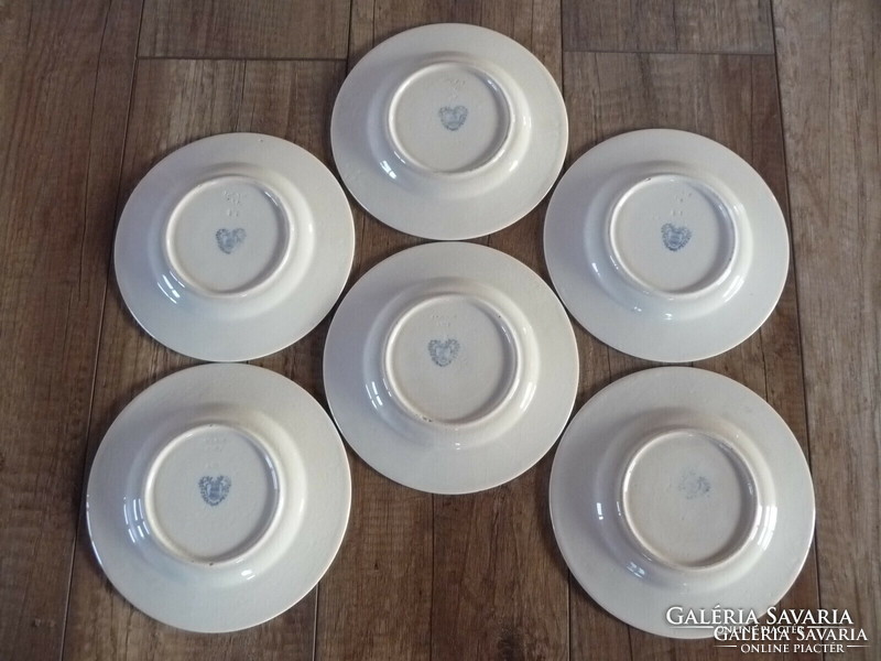 Antik Zsolnay Perzsa mintás 6 darab tányér