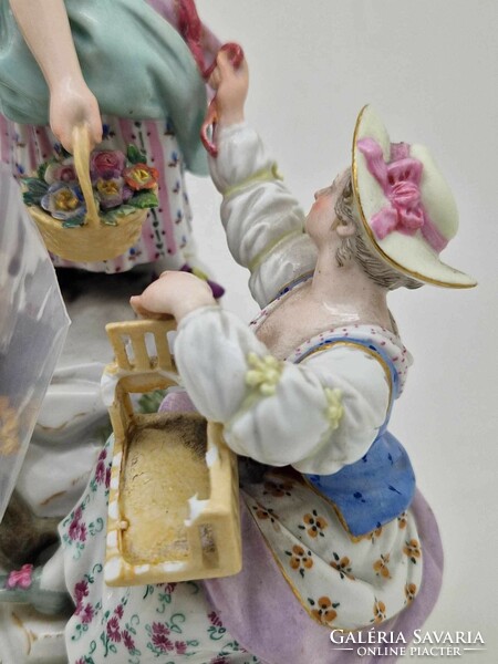 Meissen porcelain figure with blue sword mark 22.5cm