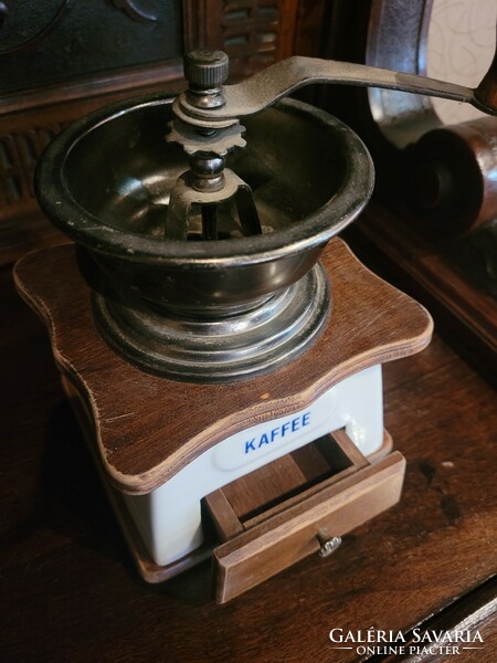 Antique coffee grinder