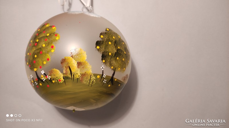 Four Seasons! Handmade, marked, high-quality glass ornament, glass sphere, spectacular, lightweight, large size, special price