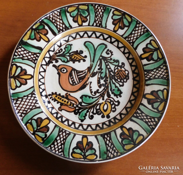 Korondi bird plate - János Józsa - 25.5 Cm