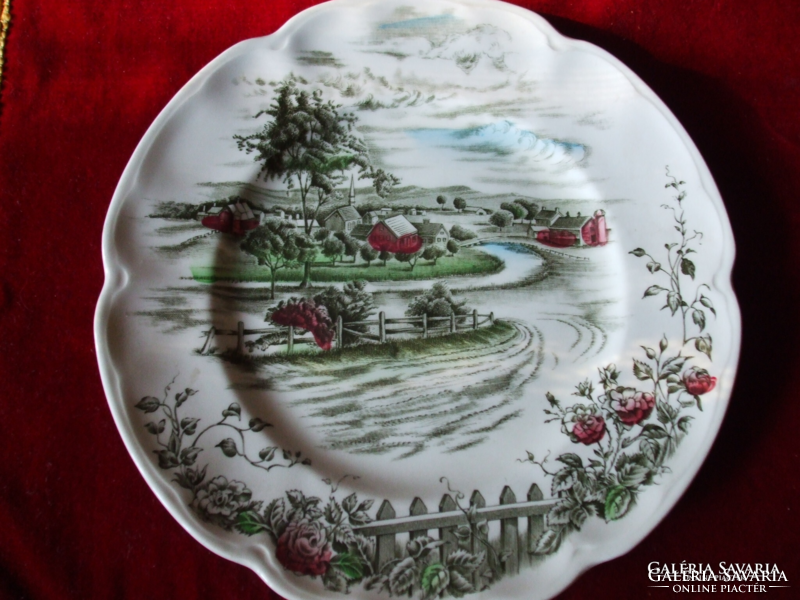 Beautiful plate marked with a Johnson brooch, unused, diameter: 23 cm