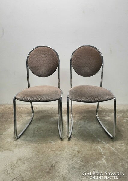 Pair of tubular chairs