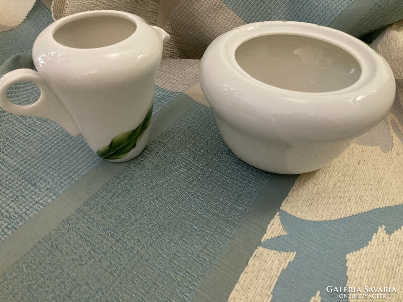 Guy degrenne limoges porcelain pourer and sugar bowl