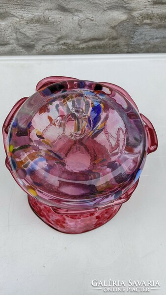 Szakított üveg muránói (?) váza