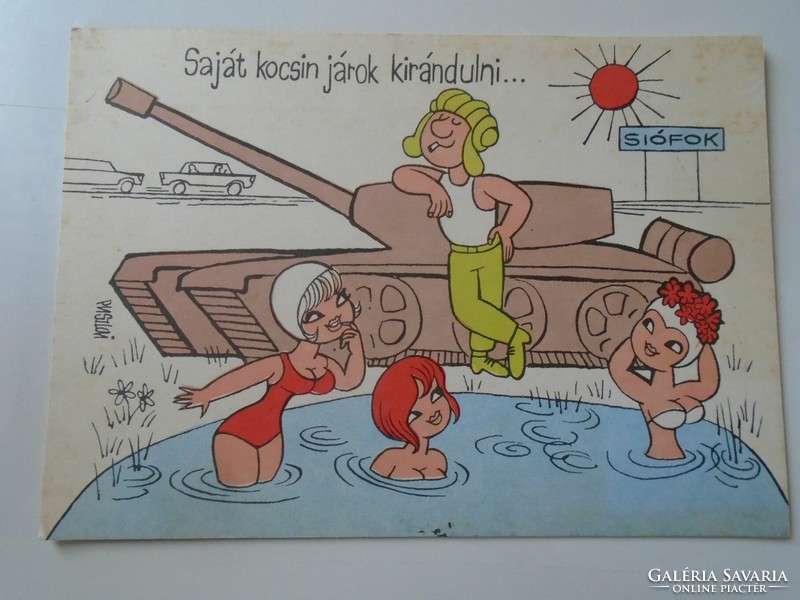 D200041 humorous military postcards 1984 - 8 pcs