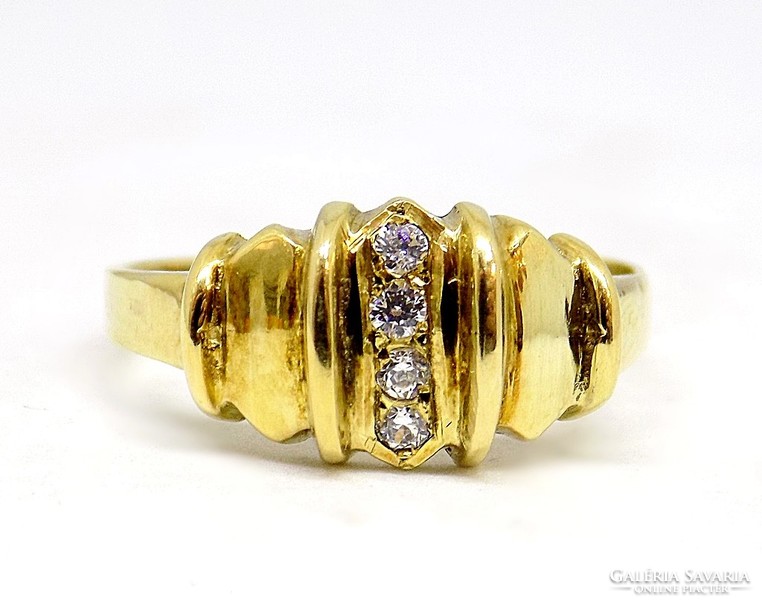 White gold stone ring (zal-au89820)