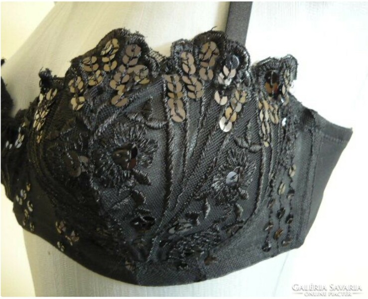 Sequined lace bra 80/c new