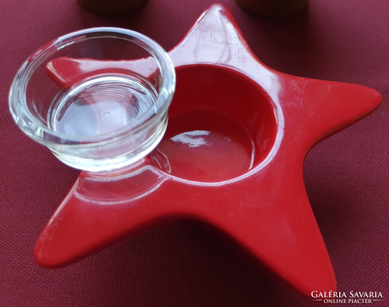 3pcs Christmas candle holder accessory decoration ornament star