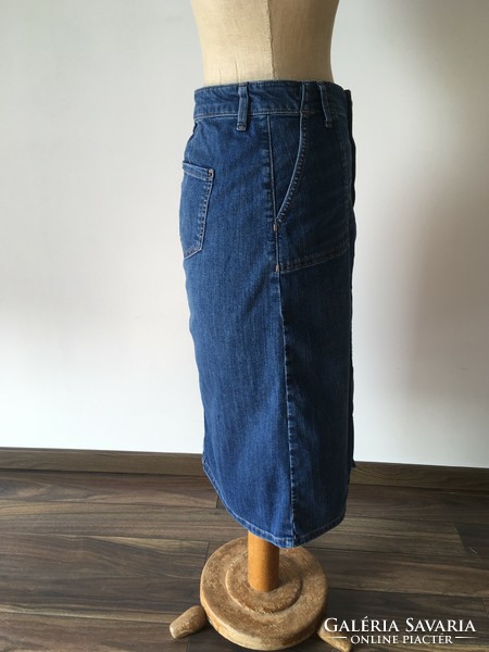M&s (marks&spencer) collection denim skirt - size: uk10, eu38, m