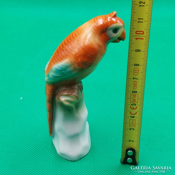 Herendi porcelán papagáj figura