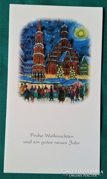Kinyithatós karácsonyi képeslap - postatiszta