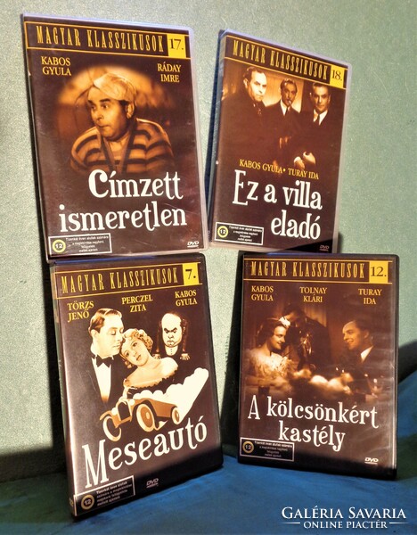 Hungarian classics - black and white film printed after 10 pcs on DVD discs. Collection sold together.