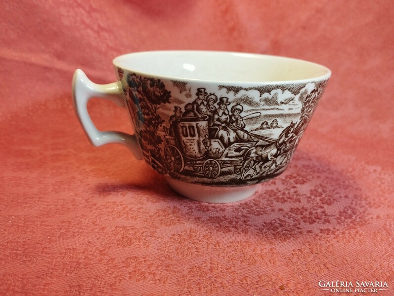 English scene porcelain cup