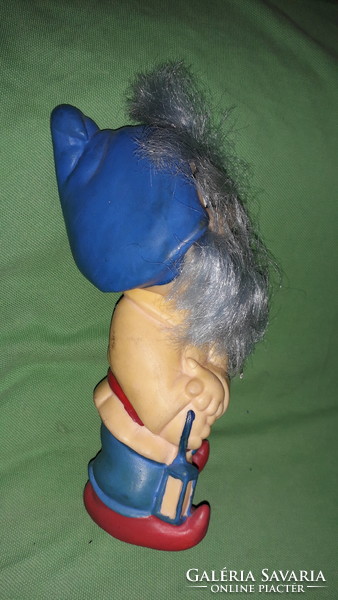 Régi CCCP hajas -szakállas bányász törpe gumi figura nagyon szép állapotban 18 cm képek szerint 1.