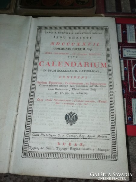 Calendarium Exhibens Budae 1827